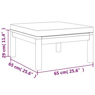 VidaXL poggiapiedi Legno di acacia  