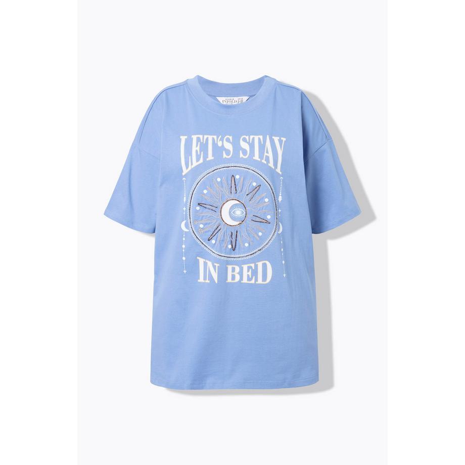 Studio Untold T-shirt oversize stampa metallica  