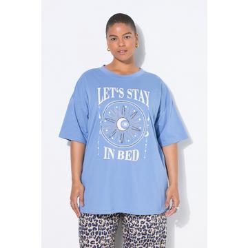 T-Shirt, oversized, Metallic-Print