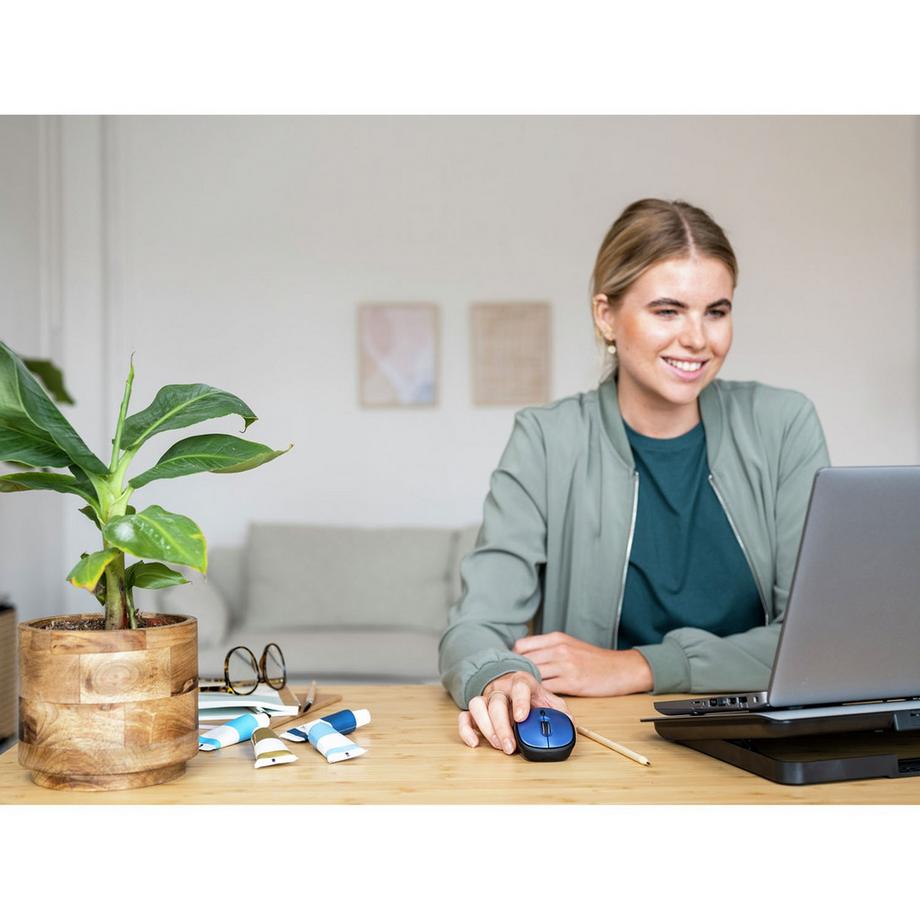 Trust  Yvi+ Kabellose Maus Ökodesign Blau 