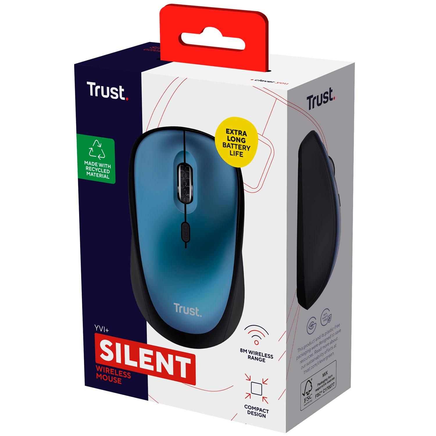 Trust  Yvi+ Kabellose Maus Ökodesign Blau 