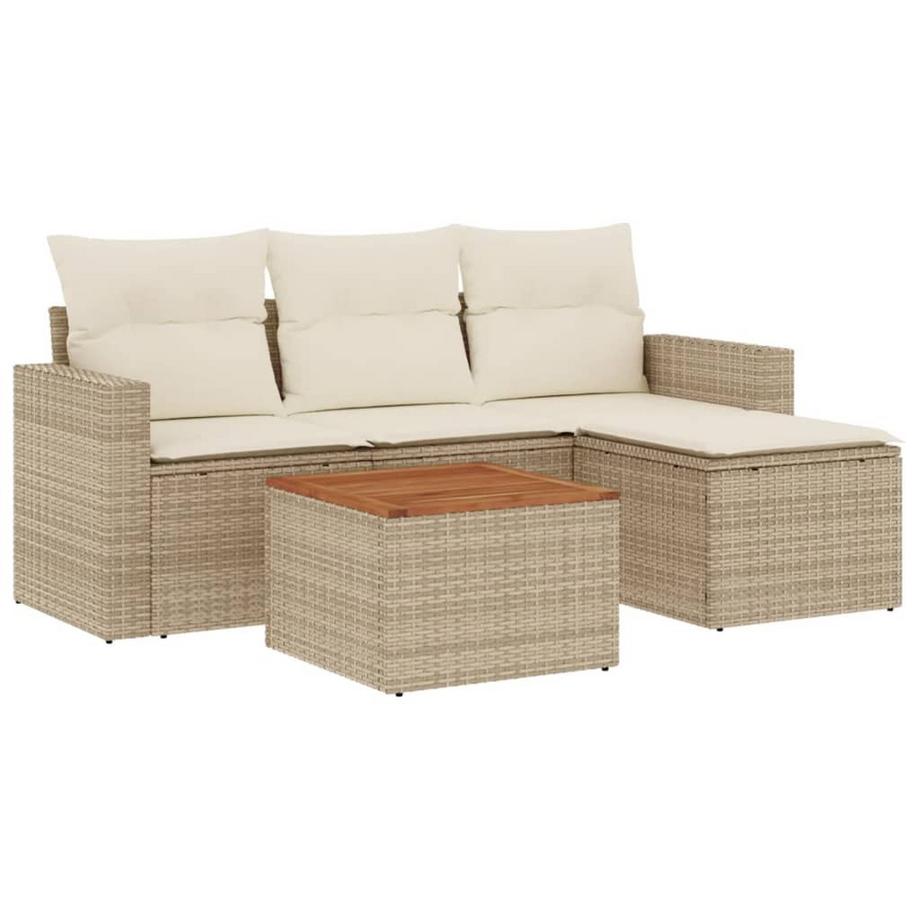 set divano da giardino Polirattan