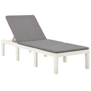 VidaXL Chaise longue plastique  