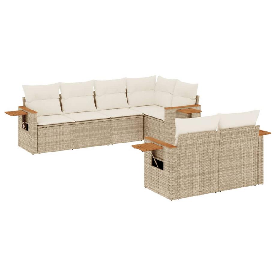 Ensemble de canapés de jardin rotin synthétique