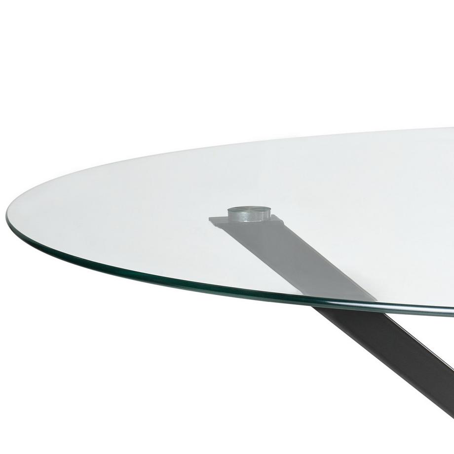 Beliani Tavolo da pranzo en Vetro temperato  MESTON  