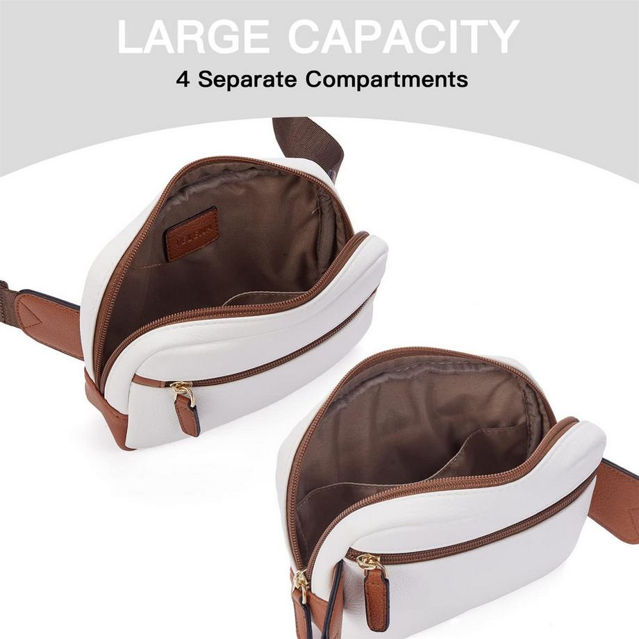 Only-bags.store Sac Ceinture Crossbody en Cuir PU  