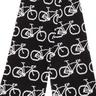 Floso Écharpe d'hiver en tricot à motif de bicyclette avec frange  Noir