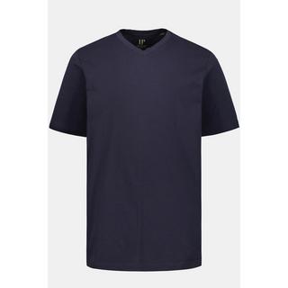 JP1880  T-shirt basic con scollo a V blu notte scuro 