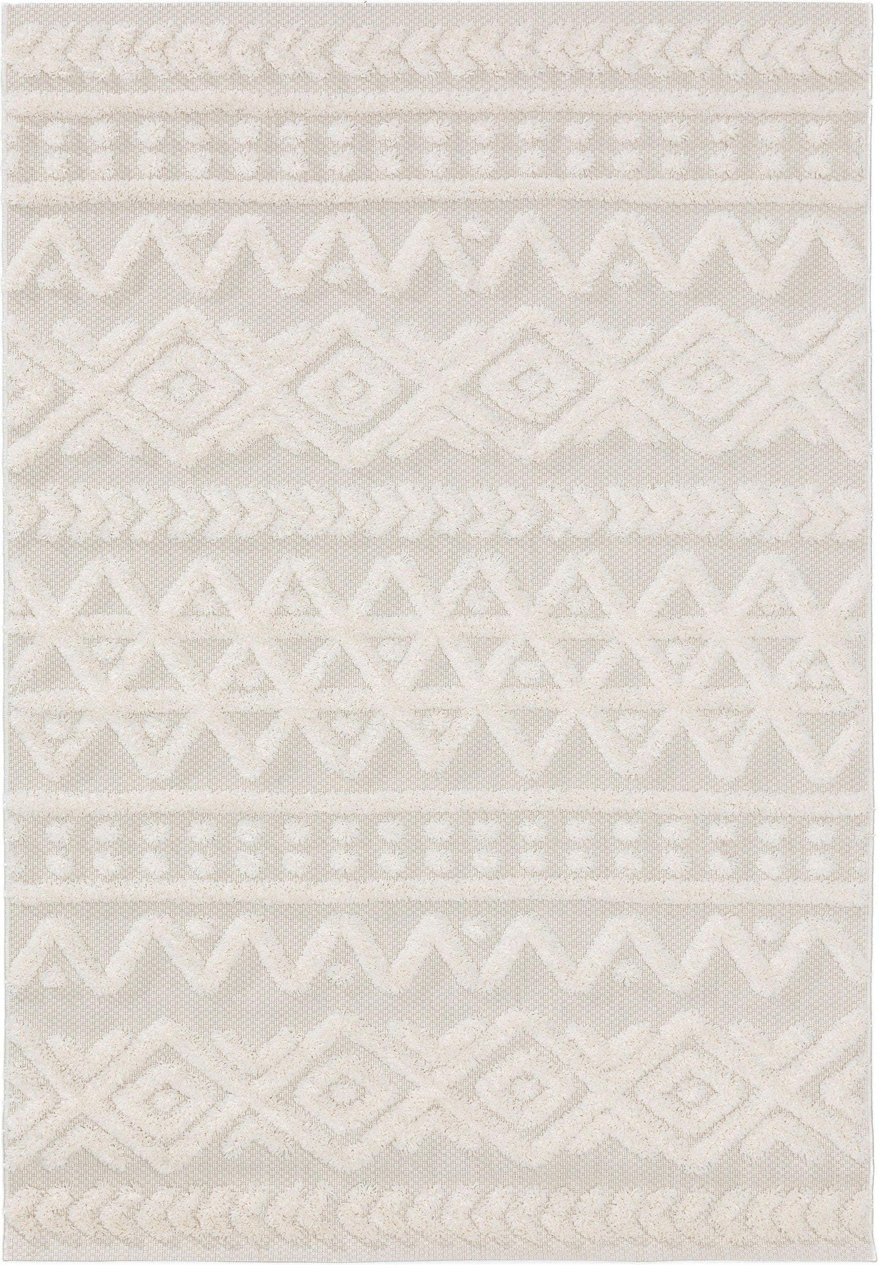 Benuta Tapis d'extérieur & intérieur Carlo Crème  