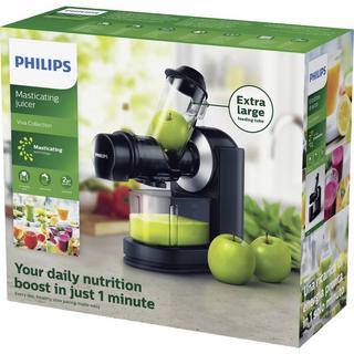 PHILIPS Slow Juicer Viva XL-Einfüllöffnung 70mm, + Saftbehälter und Rezeptbuch  