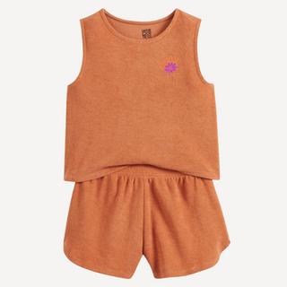 La Redoute Collections  Zweiteiliges Set T-Shirt und Shorts aus Frottee 