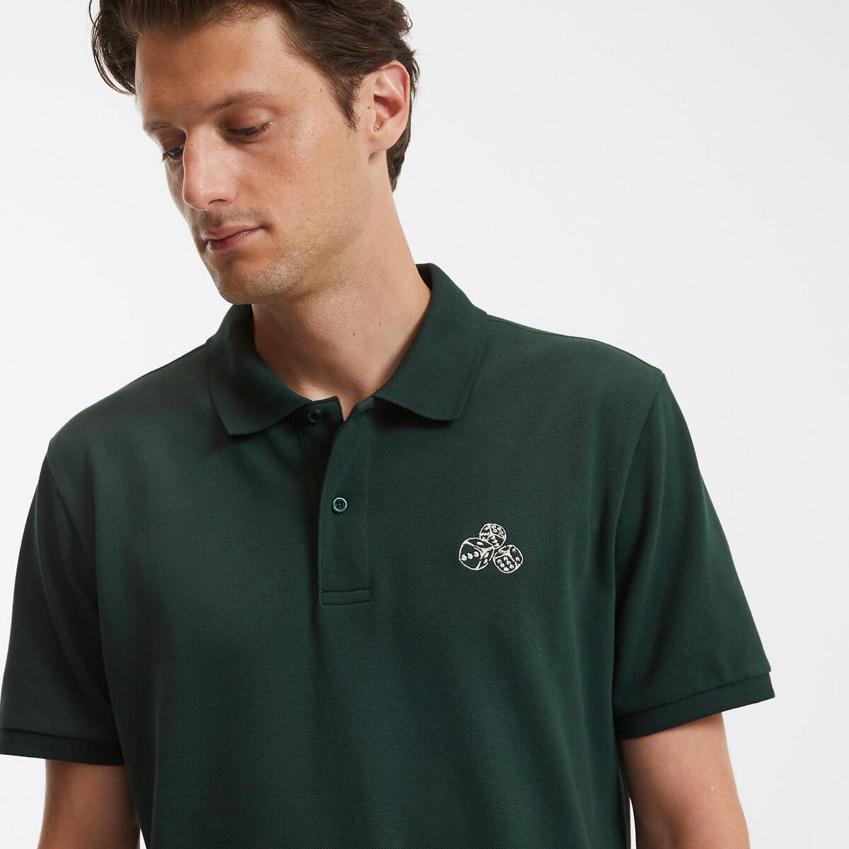 La Redoute Collections  Kurzärmeliges Poloshirt mit Stickerei 