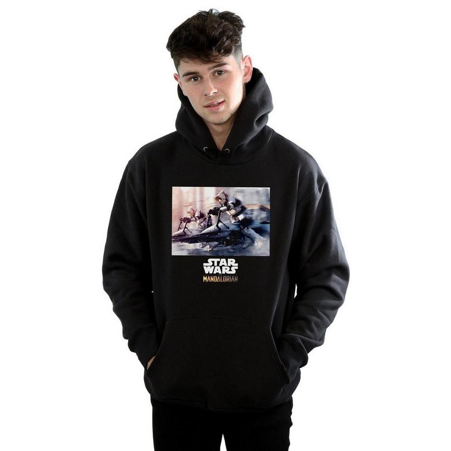 STAR WARS The Mandalorian Felpa con Cappuccio  