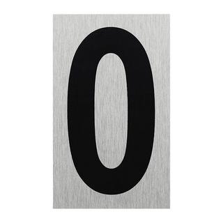 Pricenet Plaque de porte en aluminium " 0 " 100x60mm  