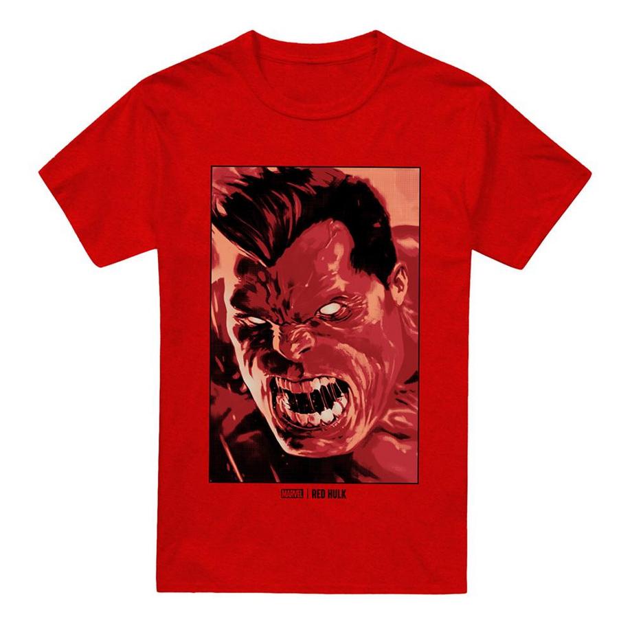 MARVEL Red Hulk Grafikdruck T-Shirt  