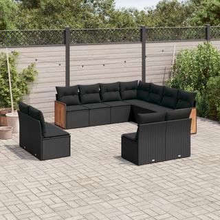 VidaXL set divano da giardino Polirattan  