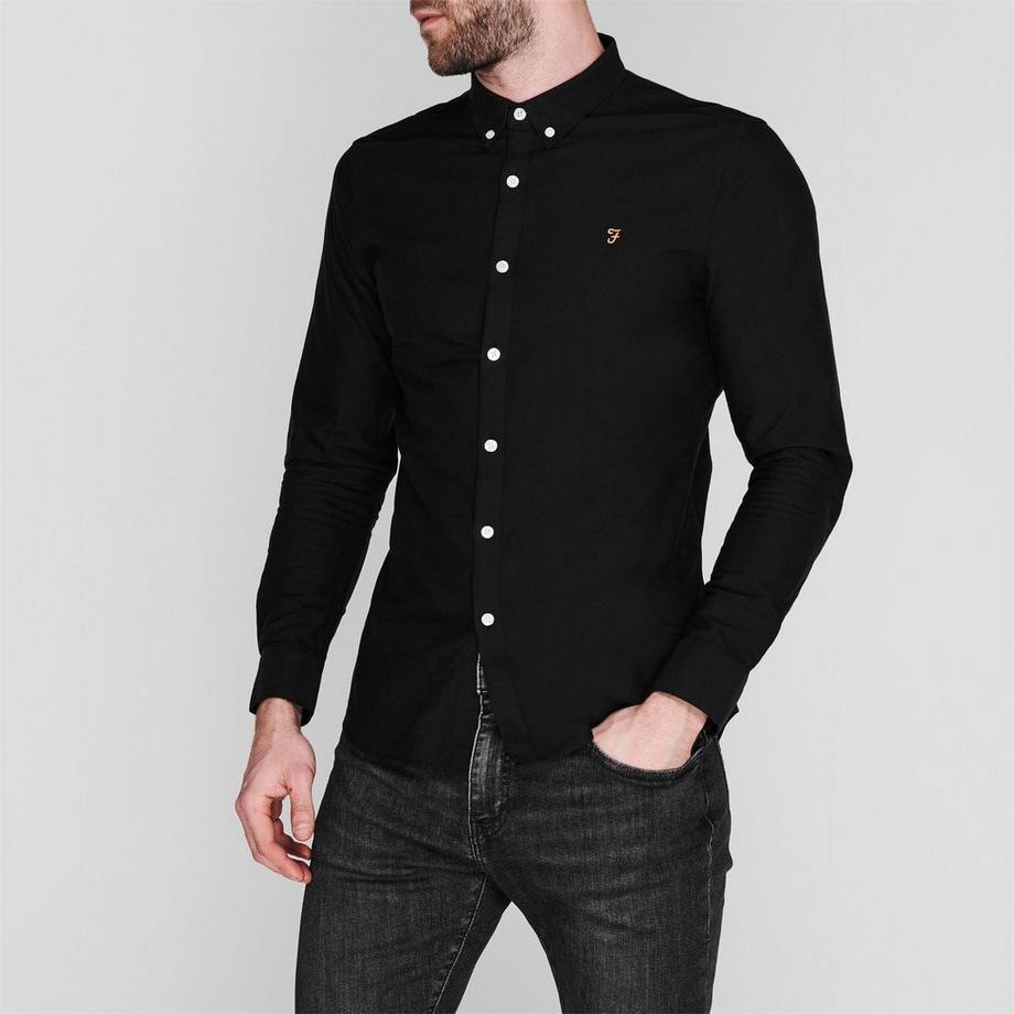 FARAH  Camicia Button Down Vintage Oxford Manica Lunga 