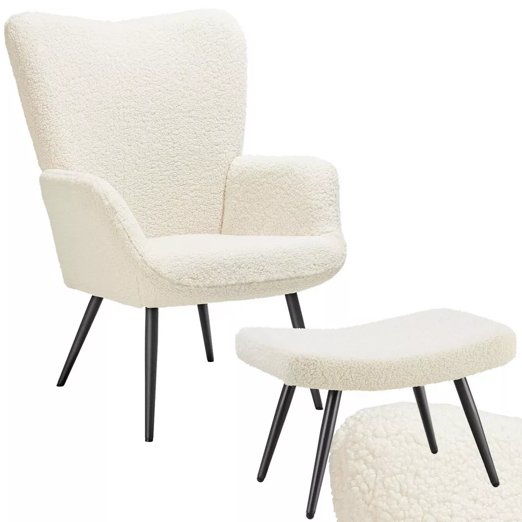 Tectake - Fauteuil rembourré Accoudoirs et dossier ergonomique