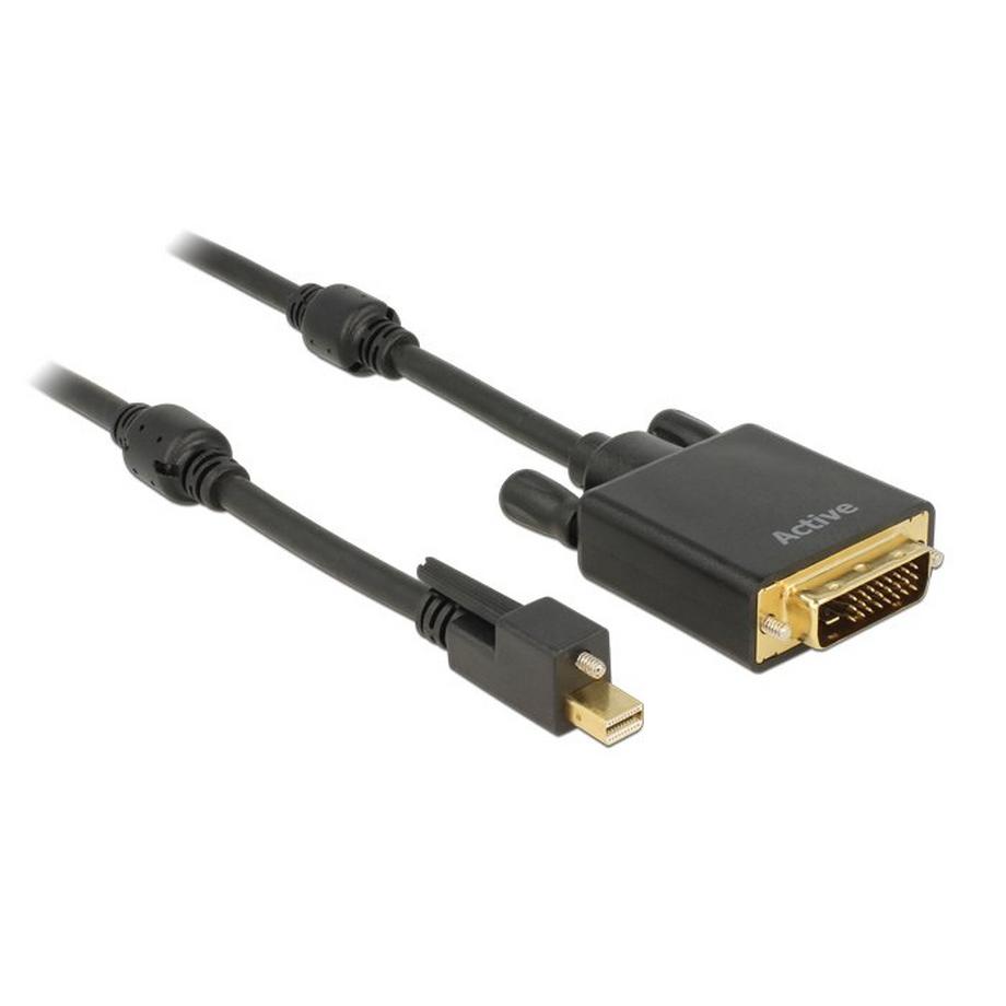 DeLOCK 83727 Videokabel-Adapter 3 m Mini DisplayPort DVI-D Schwarz