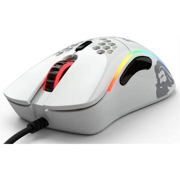 Model D- Gaming Mouse - glossy white