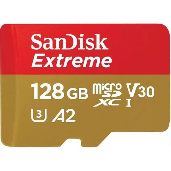 SanDisk  Adattatore SANDISK MicroSDXC Extreme da 128 GB 190 MB/s A2 C10 V30 