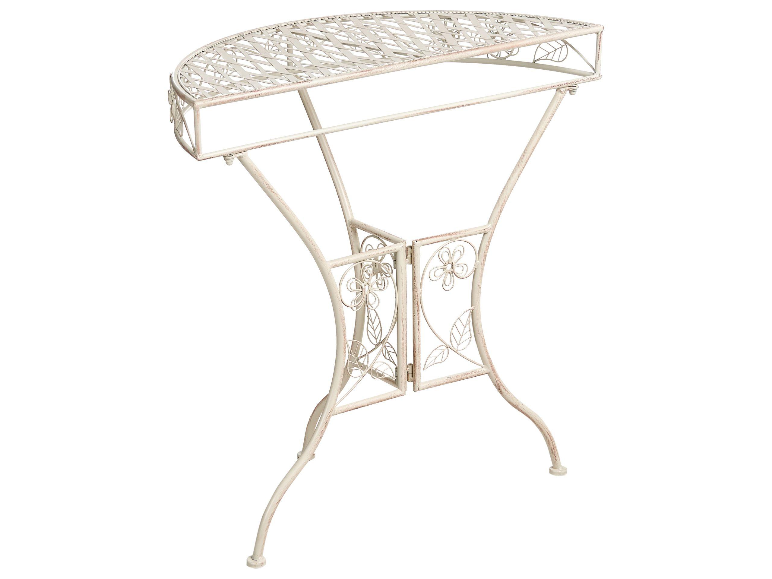 Beliani Outdoor Bistrotisch aus Eisen Retro YAVIZA  