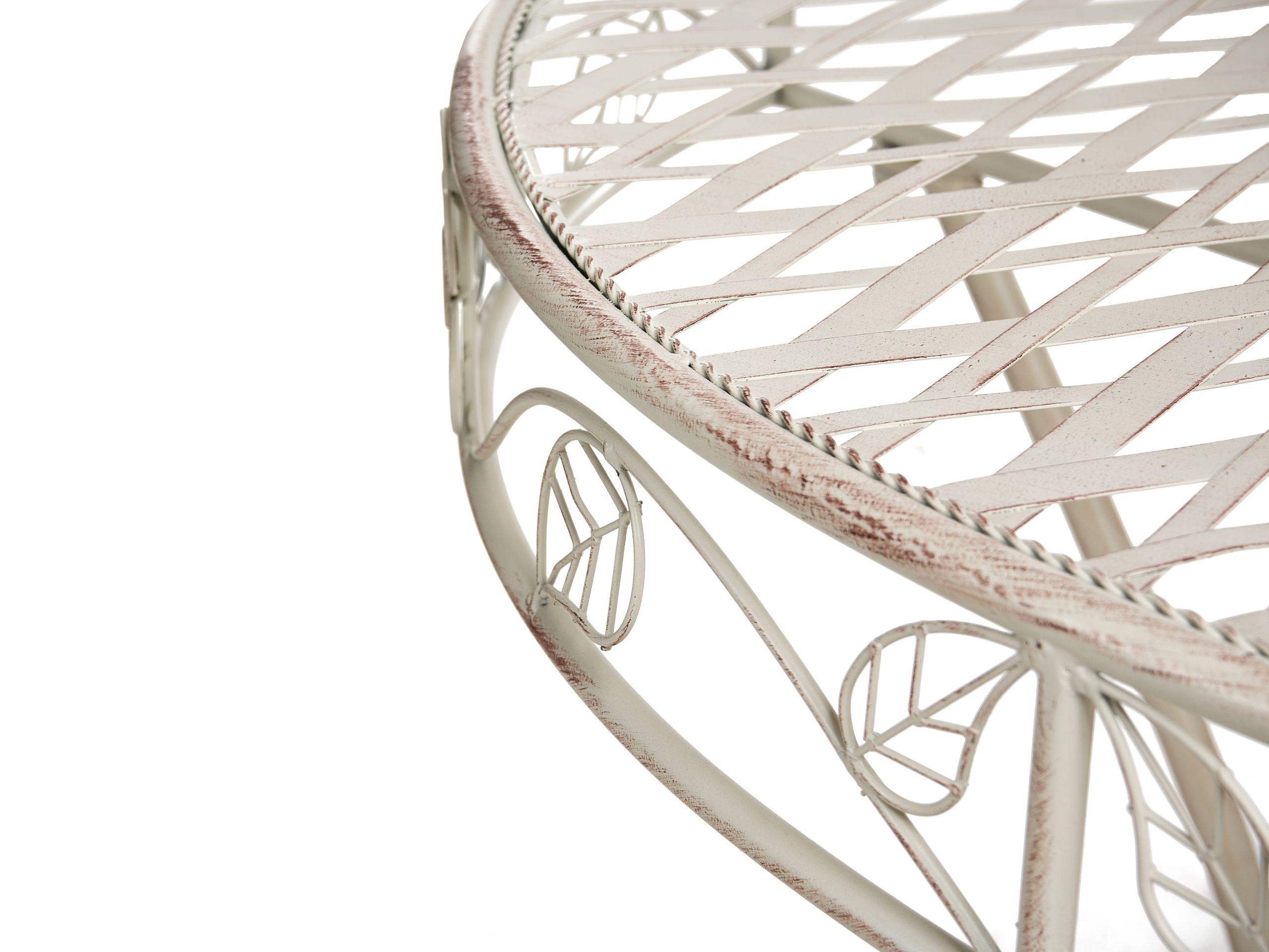 Beliani Outdoor Bistrotisch aus Eisen Retro YAVIZA  