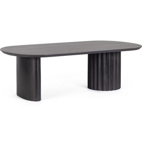 mutoni Table basse Orissa noir 130x65x40  