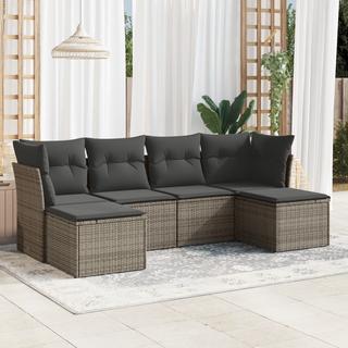 VidaXL set divano da giardino Polirattan  