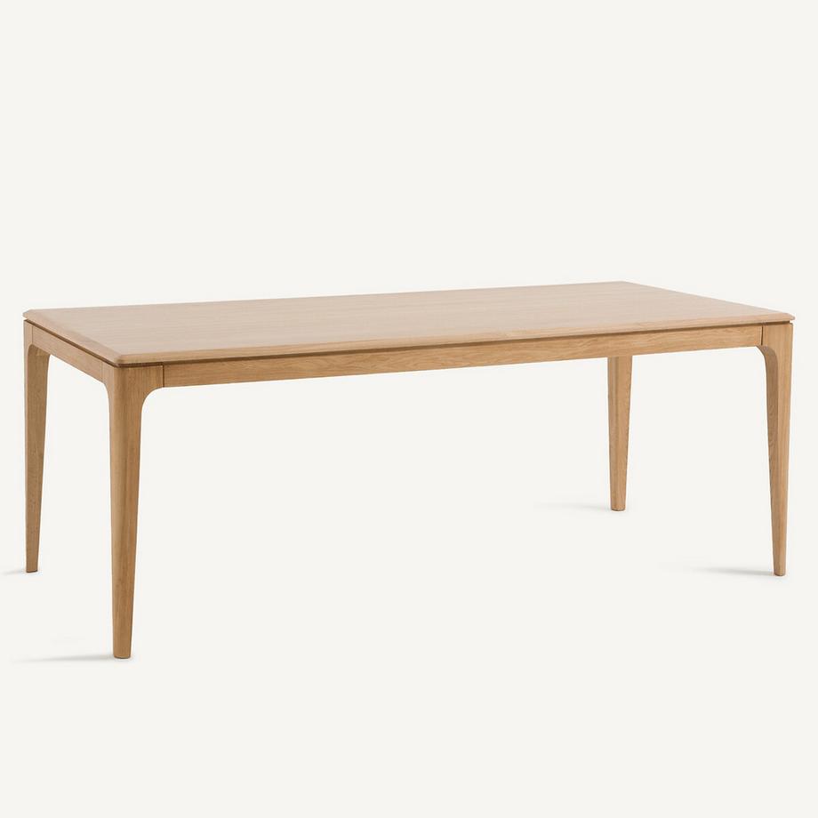 Table chêne massif et plaqué chêne