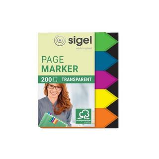 Sigel SIGEL Marker Arrow 12x45mm HN613 5 Farben ass. 200 Blatt  