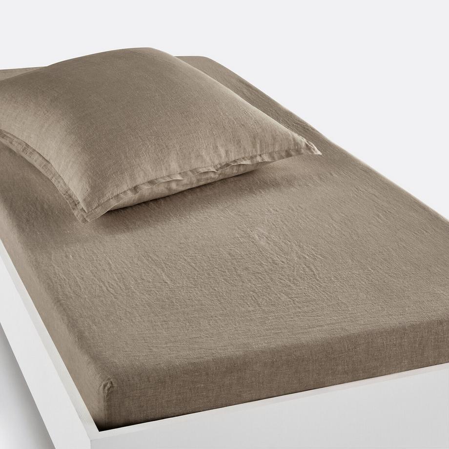 Drap housse enfant lin lavé