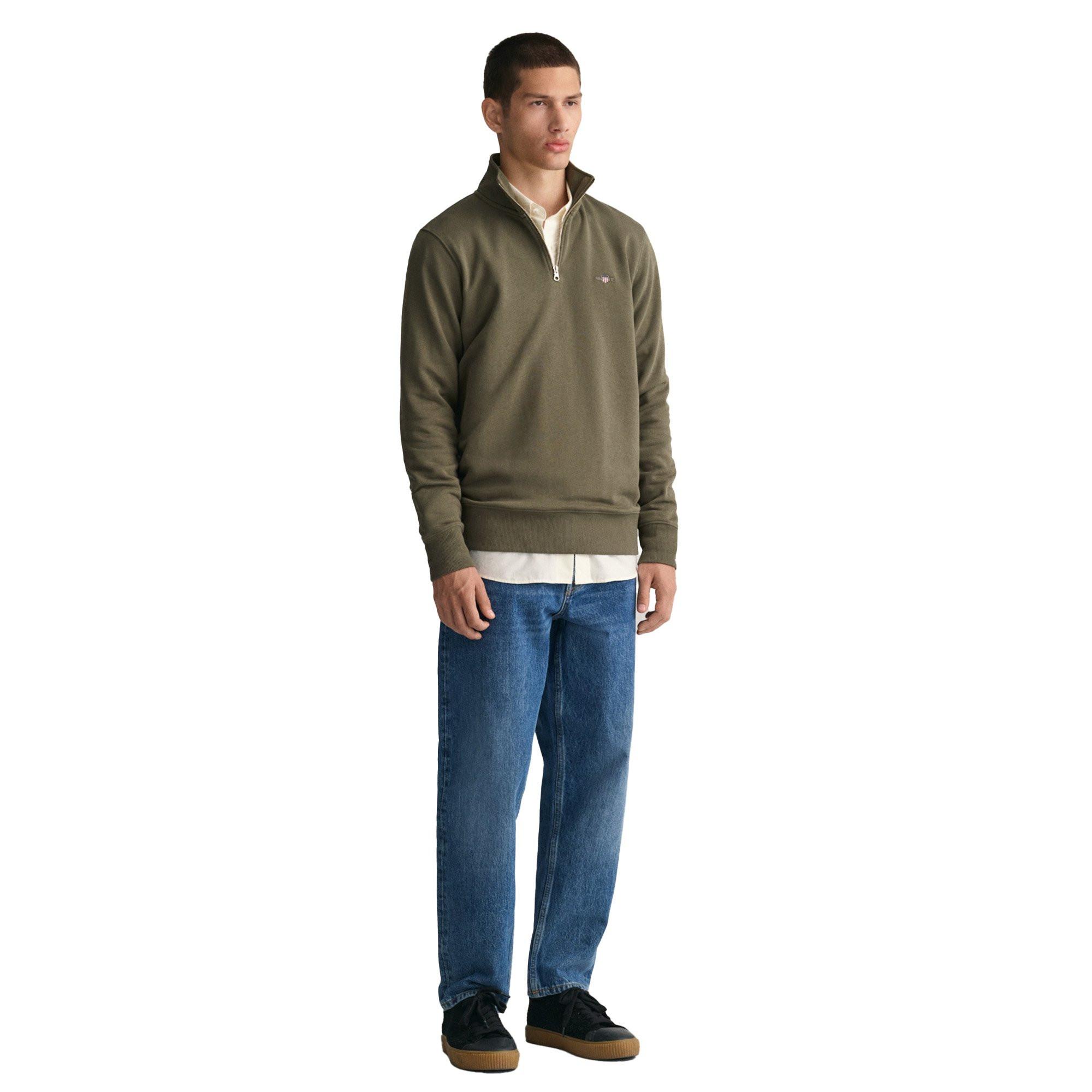 GANT Regular Shield Half Zip Sweatshirt  