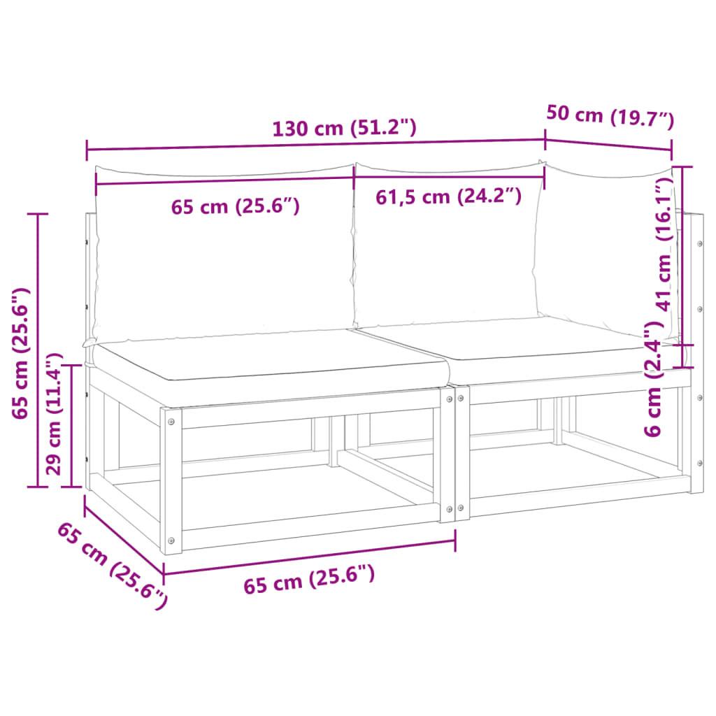 VidaXL Gartensofa akazienholz  