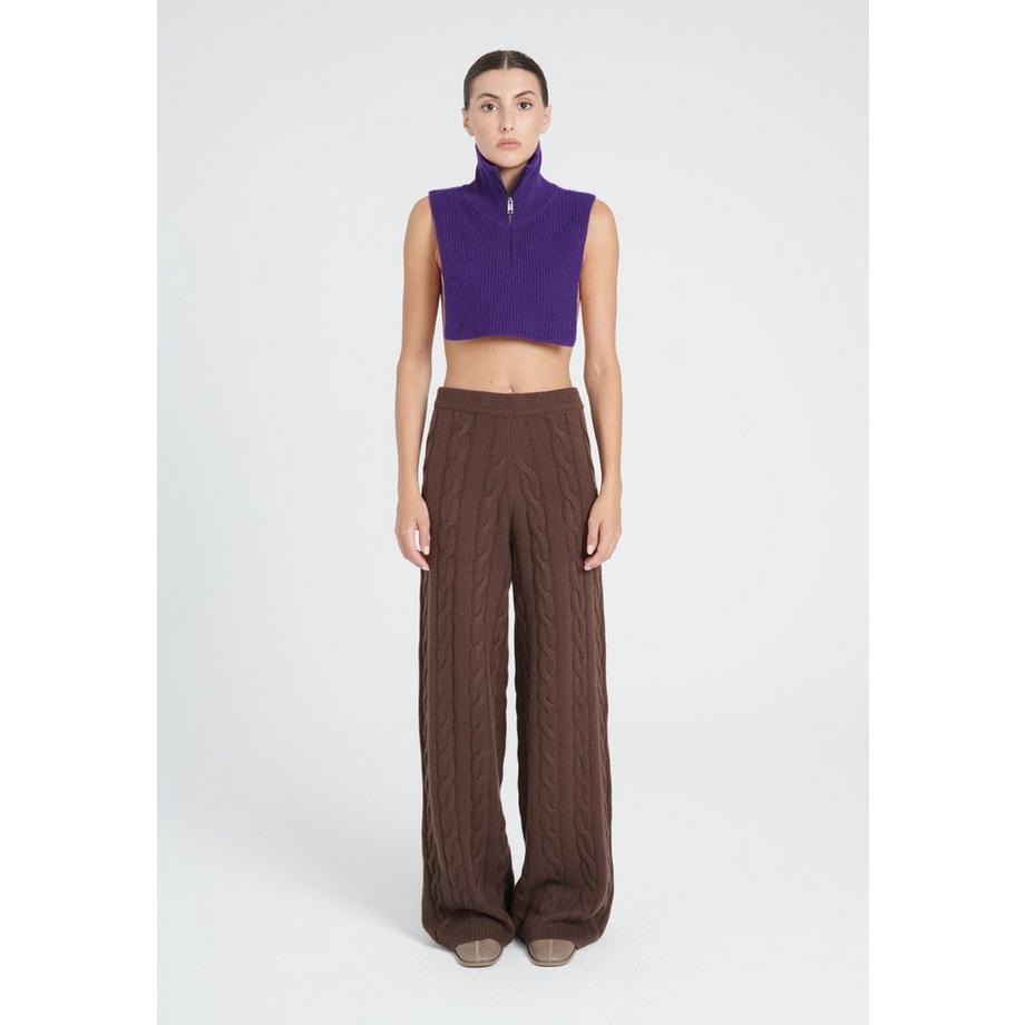 Studio Cashmere8 ZAYA 1 Col Montant Zippé 4 Fils Cachemire  