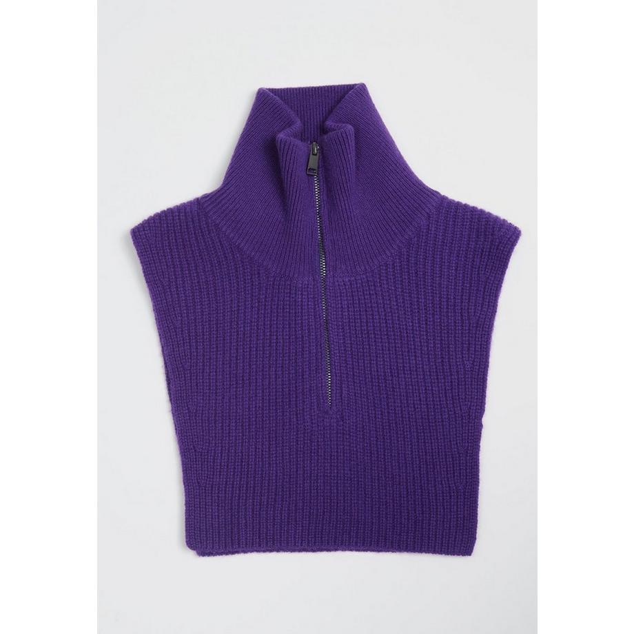 Studio Cashmere8 ZAYA 1 Col Montant Zippé 4 Fils Cachemire  