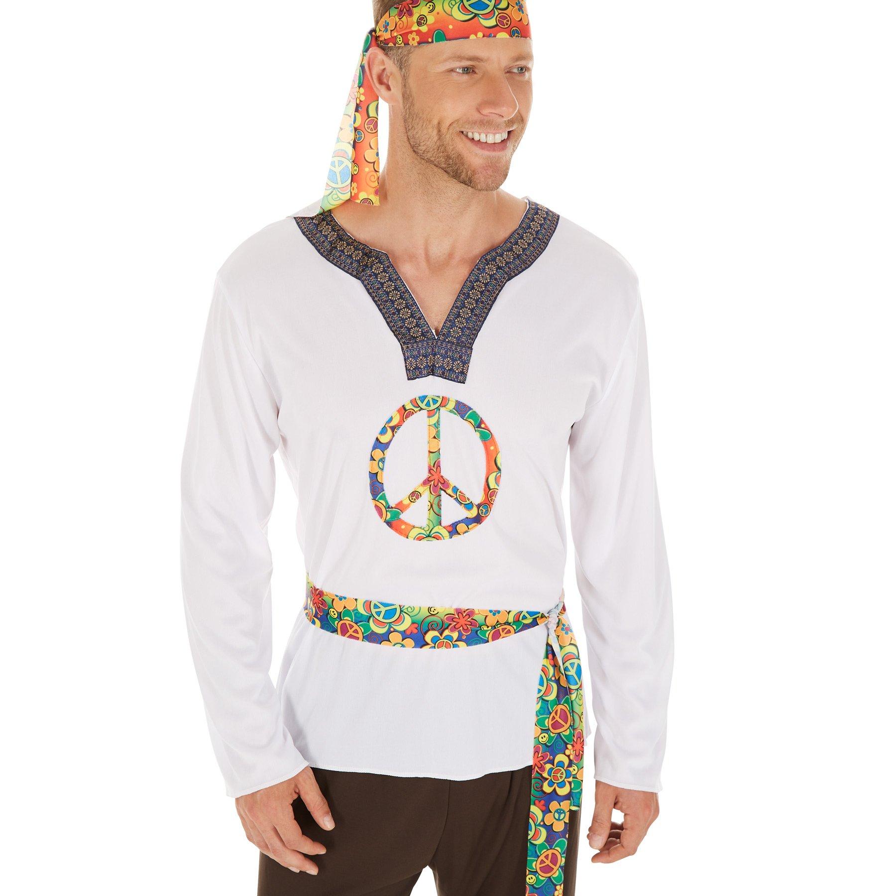 Tectake  Déguisement pour hommes Hippie Jimmy 