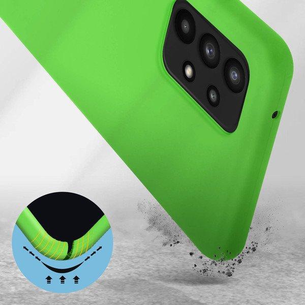 Avizar  Cover Galaxy A72 Soft Touch verde 