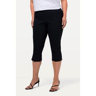 Ulla Popken  Pantaloni Capri di bengalina, estremamente elasticizzati e quasi ingualcibili, con cintura elastica 