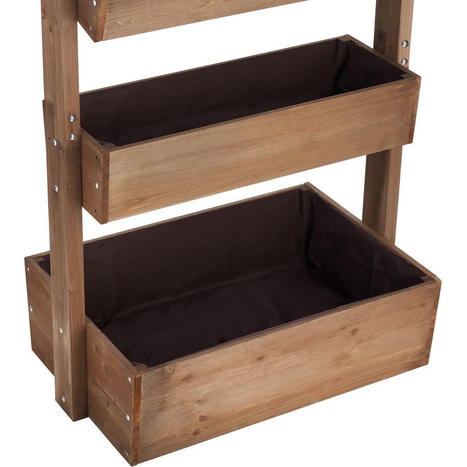 Tectake jardin vertical,Système vertical,Potager vertical FLORA 5 niveaux dont 4 avec fonction d’inclinaison  