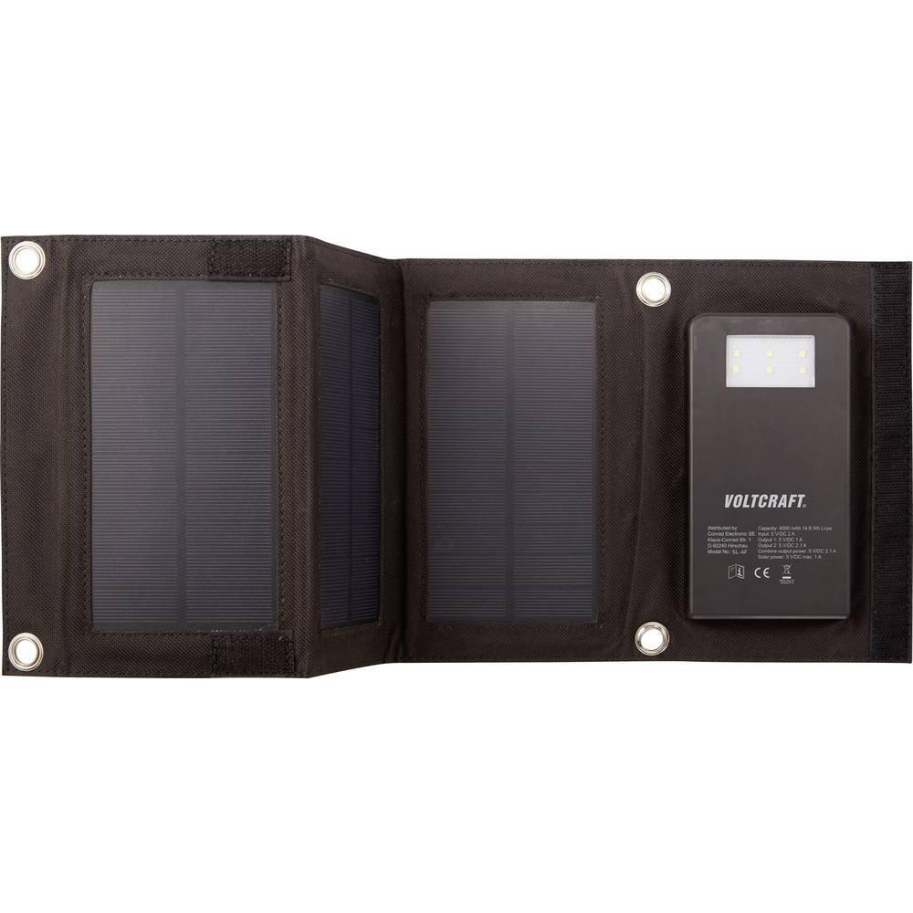 VOLTCRAFT  PowerBank mit 3 Solarpanel 