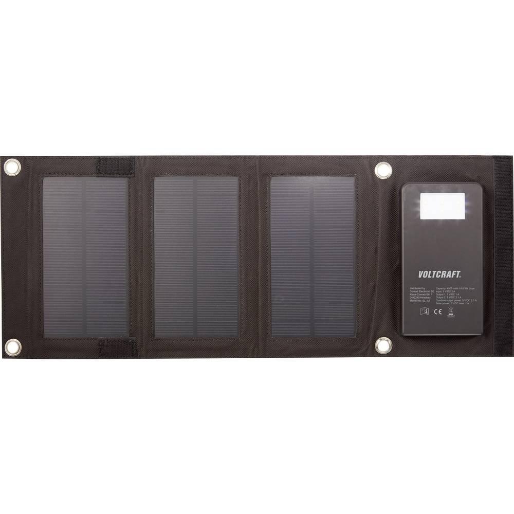 VOLTCRAFT  PowerBank mit 3 Solarpanel 