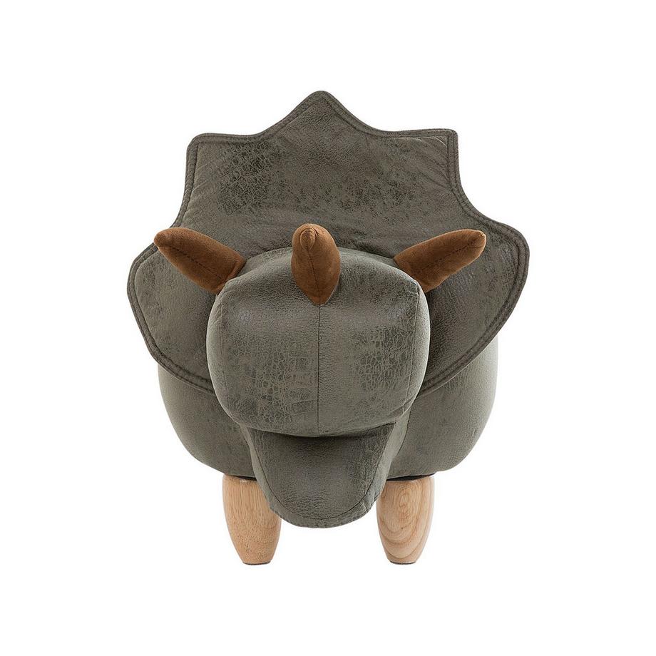 Beliani Tabouret de rangement animal en Tissu Moderne TRICERATOPS  