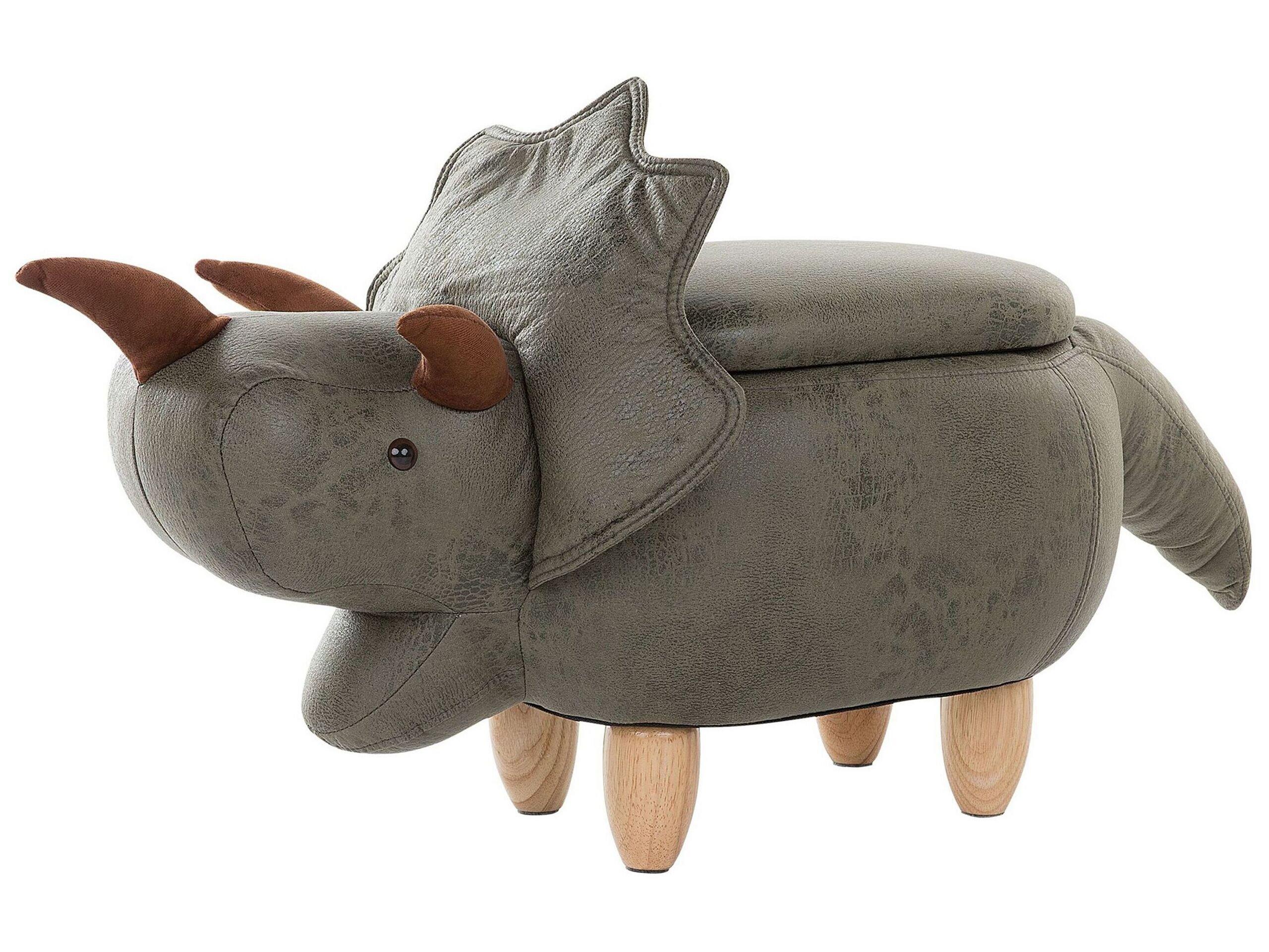 Beliani Hocker aus Polyester Modern TRICERATOPS  