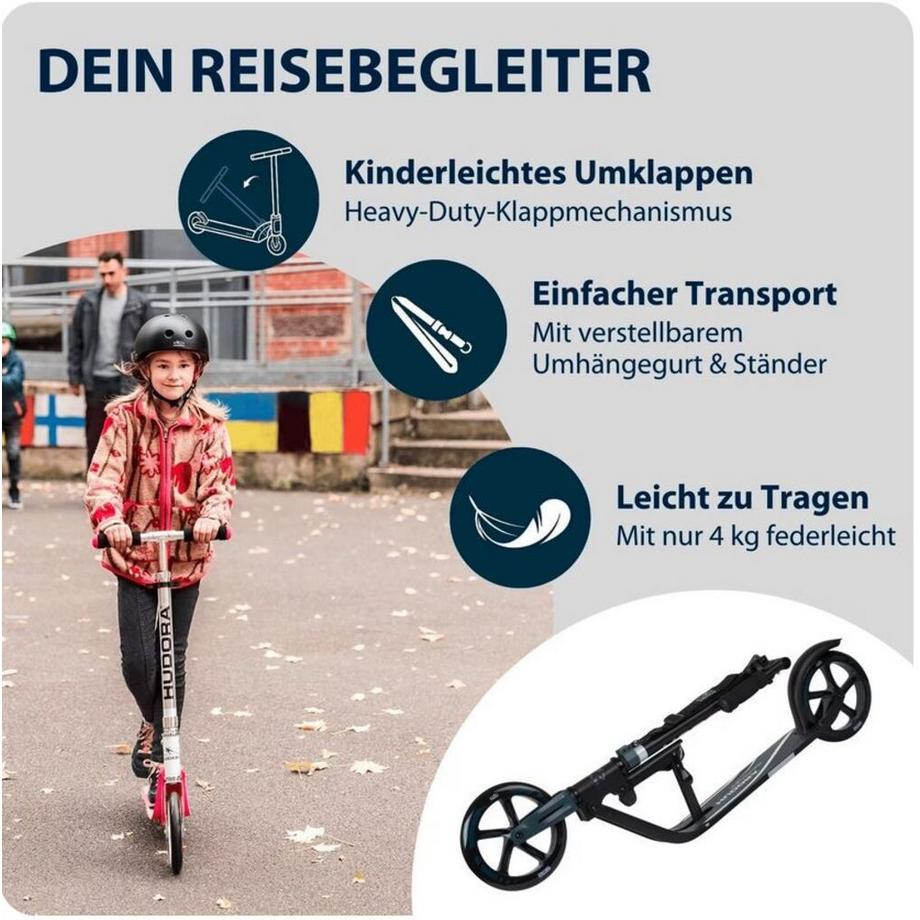 HUDORA  Scooter BigWheel Schwarz 