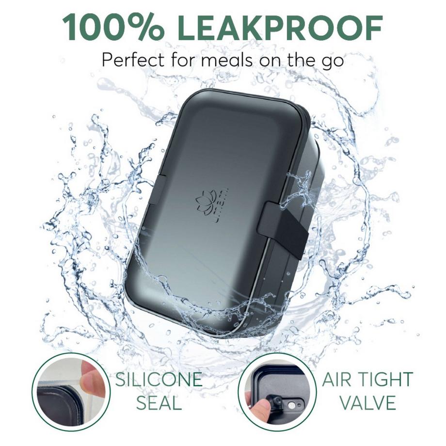 Umami Bento Box Nestable L Cherry Black  