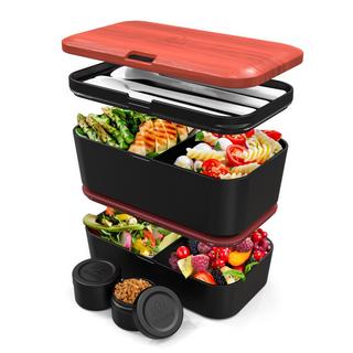 Umami Bento Box Nestable L Cherry Black  