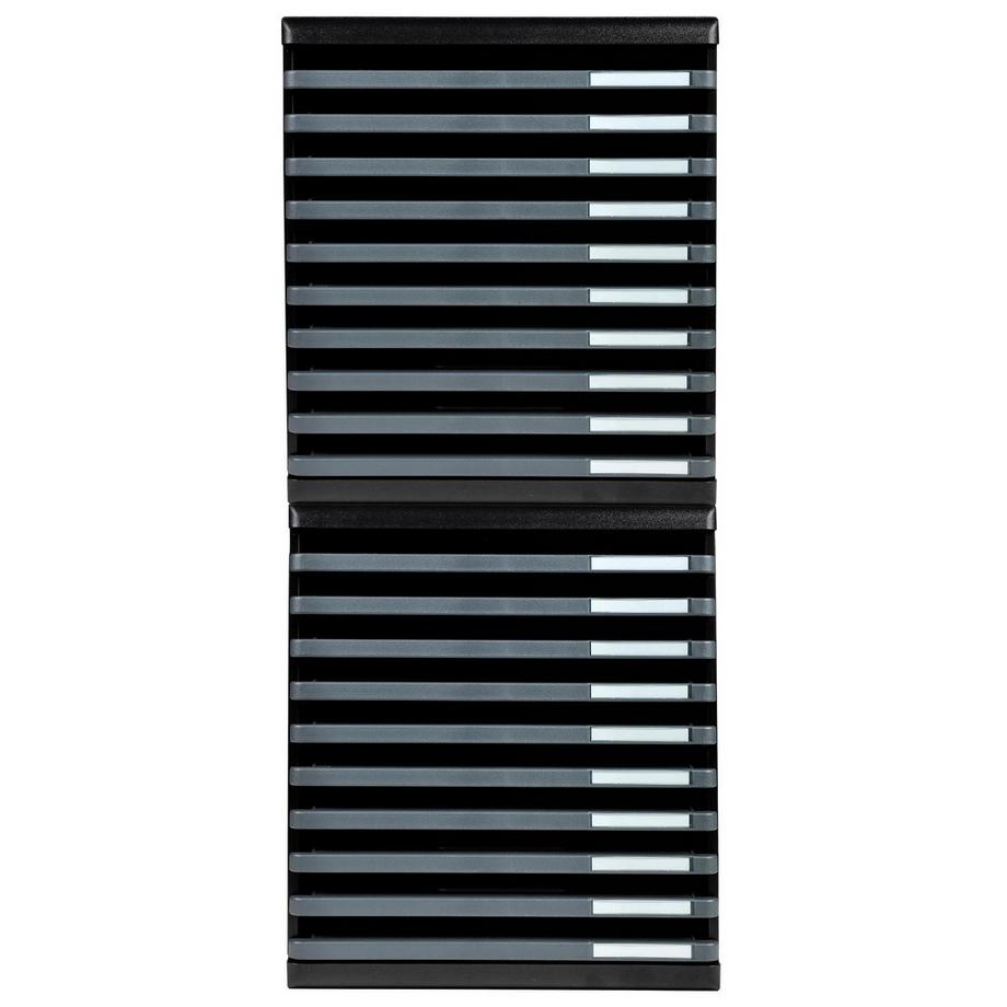 Exacompta Module de classement Modulo Ecoblack 10 tiroirs ouverts  