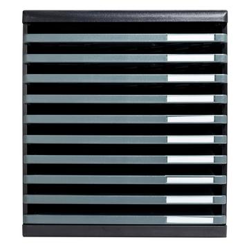 Module de classement Modulo Ecoblack 10 tiroirs ouverts