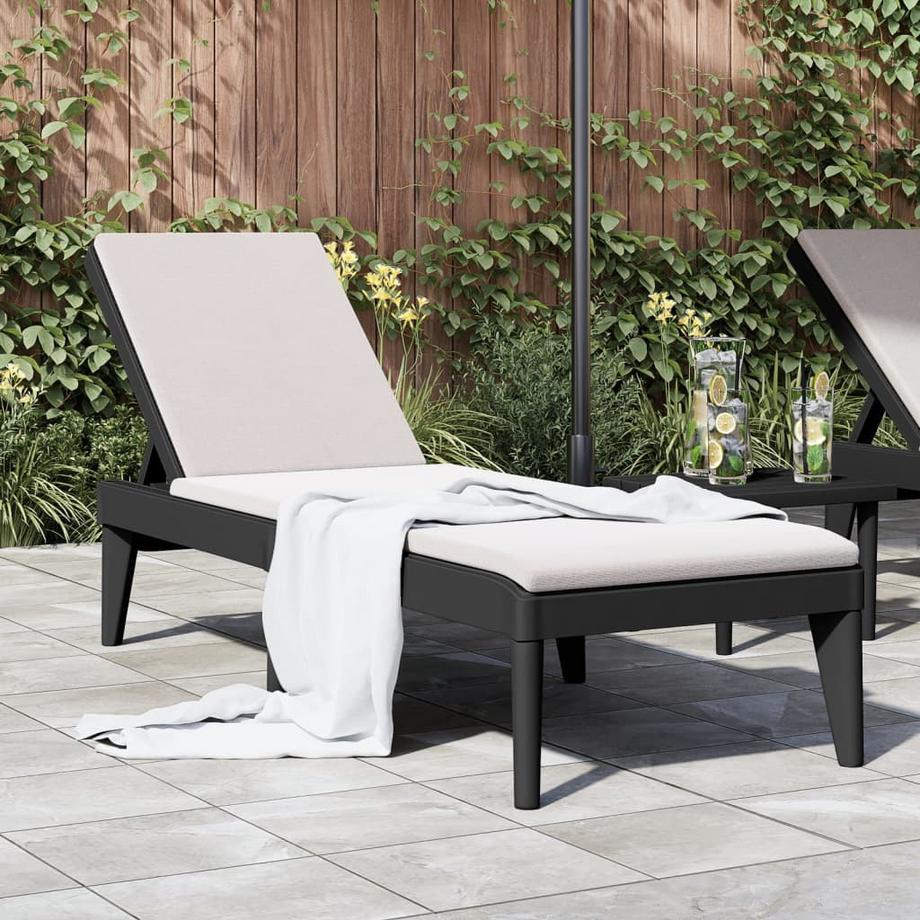 VidaXL Chaise longue polypropylène  